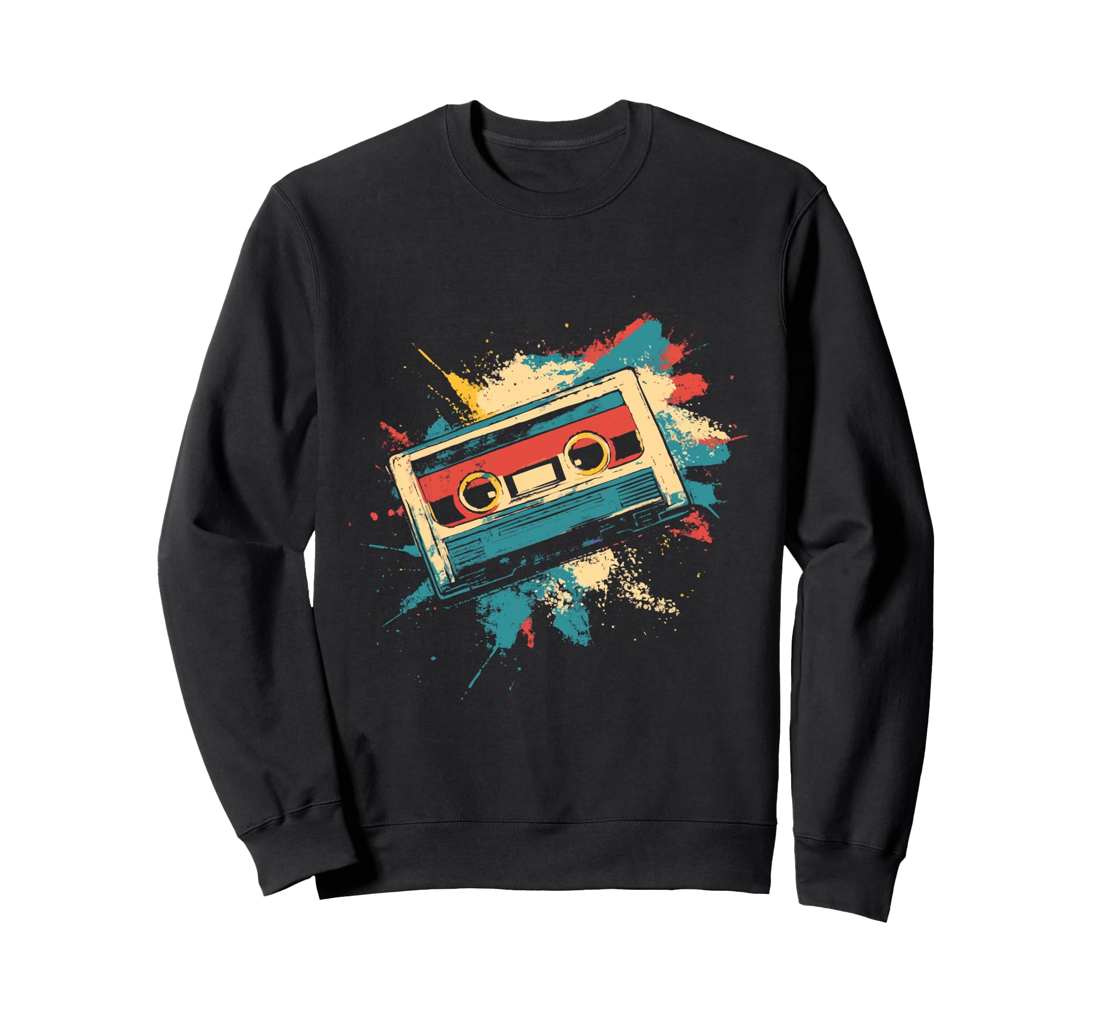 Cassette Tape Music Lover Sweatshirt - Casual Everyday Wear for Adults - T-Shirt, Sweatshirt, Hoodie
