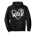 Soccer Heart Hoodie - Custom Art Print for Adults - T-Shirt, Sweatshirt, Hoodie