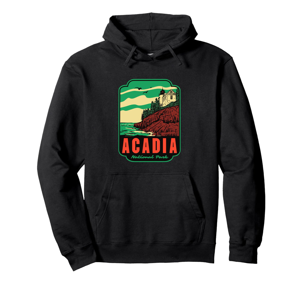 Acadia National Park Maine Hoodie - Trendy Graphic for Adults - T-Shirt, Sweatshirt, Hoodie