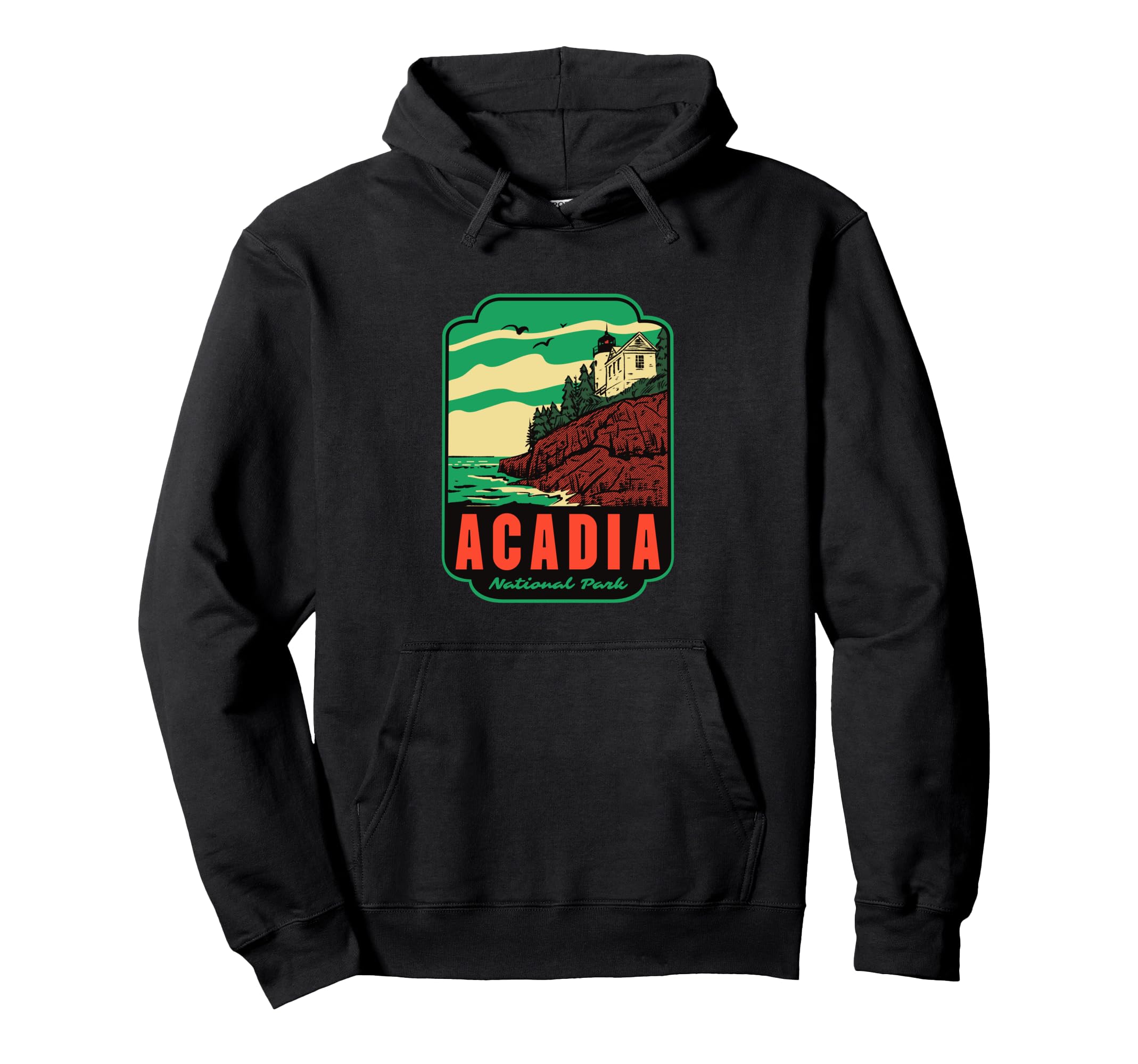 Acadia National Park Maine Hoodie - Trendy Graphic for Adults - T-Shirt, Sweatshirt, Hoodie