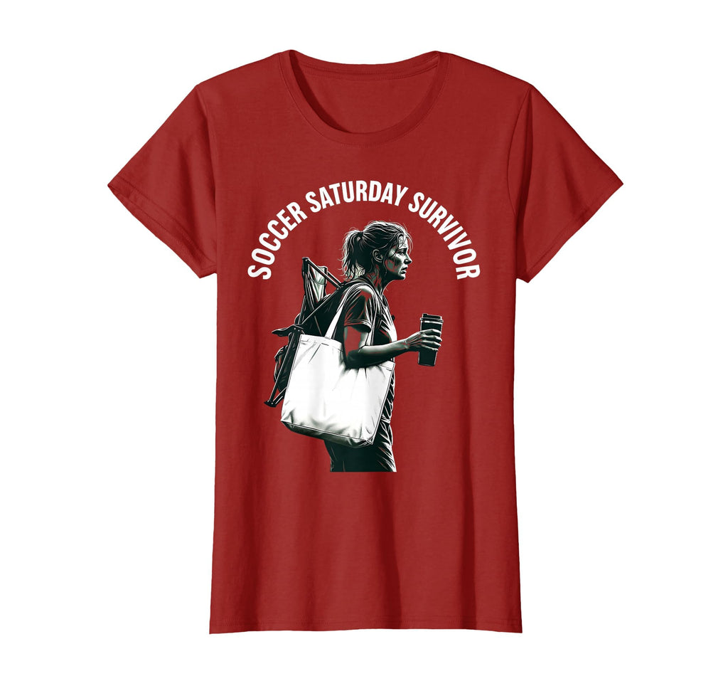 Soccer Saturday Survivor Soccer Mom T-Shirt - Custom Art Print Men Women - T-Shirt, Sweatshirt, Hoodie