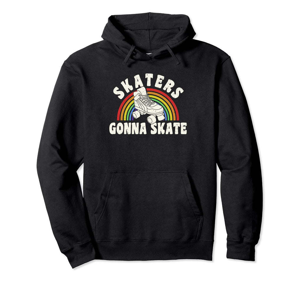 Skaters Gonna Skate Roller Derby Hoodie - Minimalist Print Men Women - T-Shirt, Sweatshirt, Hoodie