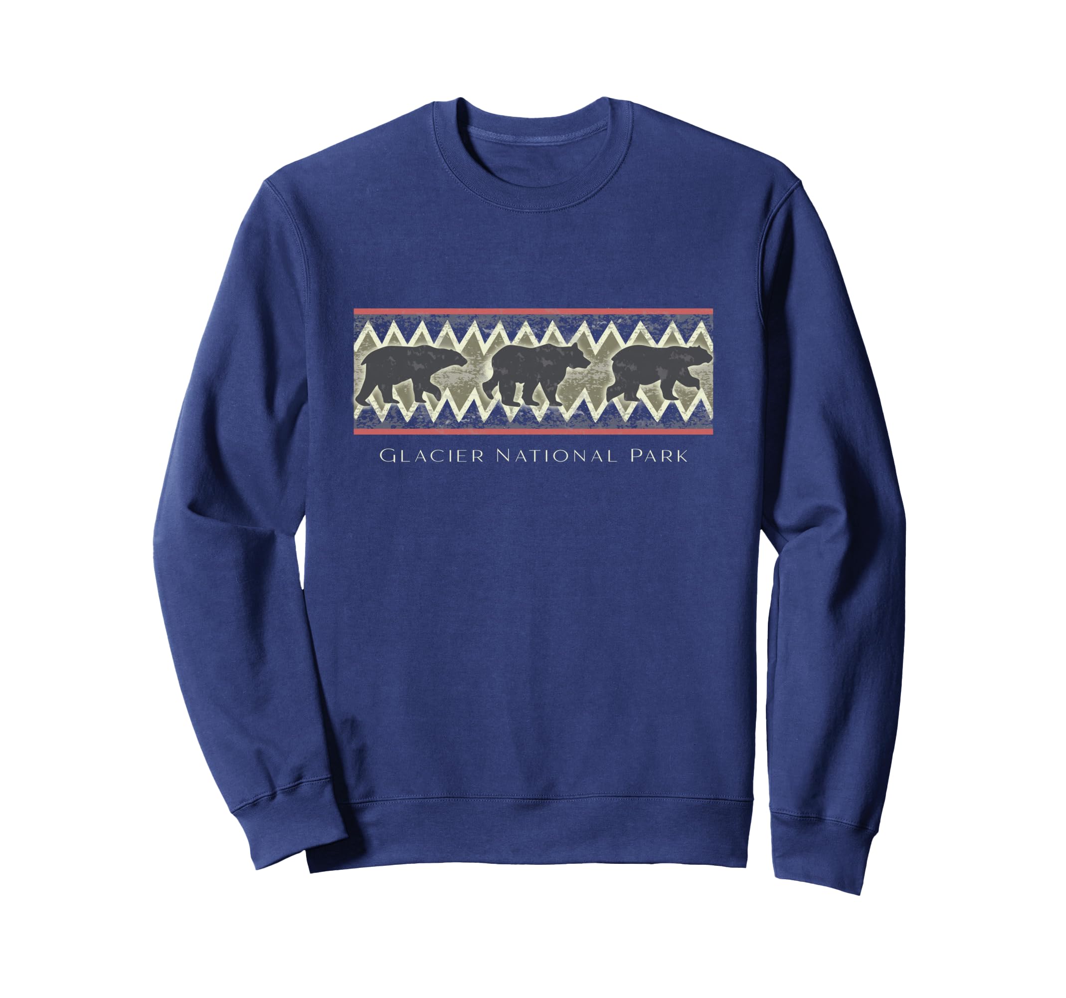 Glacier National Park Bear Sweatshirt - Graphic Print Men Women - T-Shirt, Sweatshirt, Hoodie