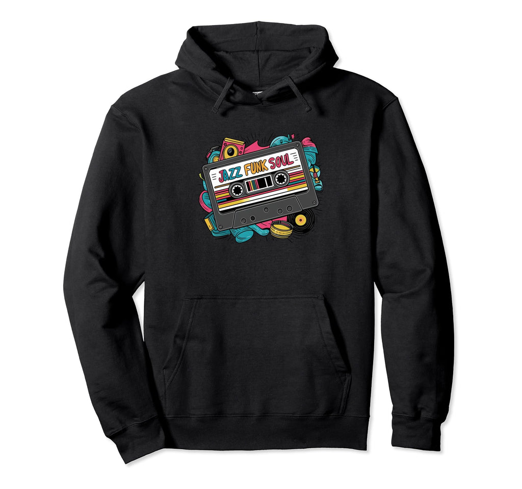 Mix Tape Cassette Jazz Funk Soul Hoodie - Fun Novelty Design Men Women - T-Shirt, Sweatshirt, Hoodie