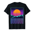 80S Aesthetic Vaporwave Outrun Sun T-Shirt - Streetwear Style for Adults - T-Shirt, Sweatshirt, Hoodie