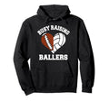 Busy Raising Ballers Football Volleyball Hoodie - Custom Art Print Unisex - T-Shirt, Sweatshirt, Hoodie