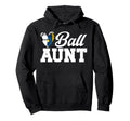 Ball Aunt Heart Volleyball Soccer Aunt Hoodie - Aesthetic Graphic Unisex - T-Shirt, Sweatshirt, Hoodie