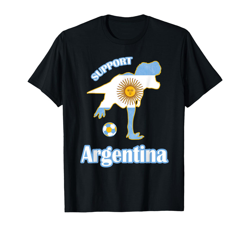 T Rex Support Jersey 2018 Argentina T-Shirt - Novelty Apparel for Adults - T-Shirt, Sweatshirt, Hoodie