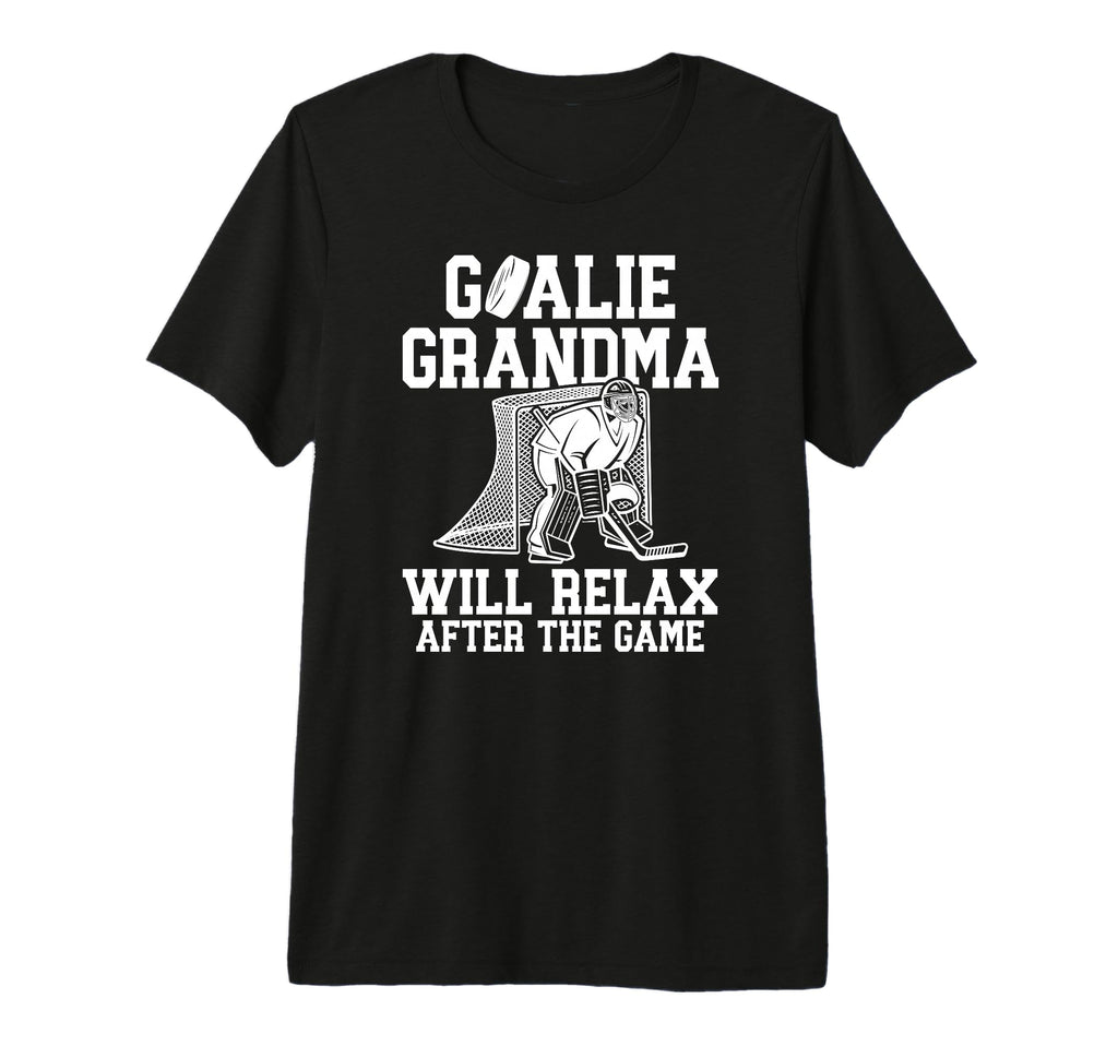 Funny Hockey Goalie Grandma Ice Hockey T-Shirt - Novelty Apparel Unisex - T-Shirt, Sweatshirt, Hoodie