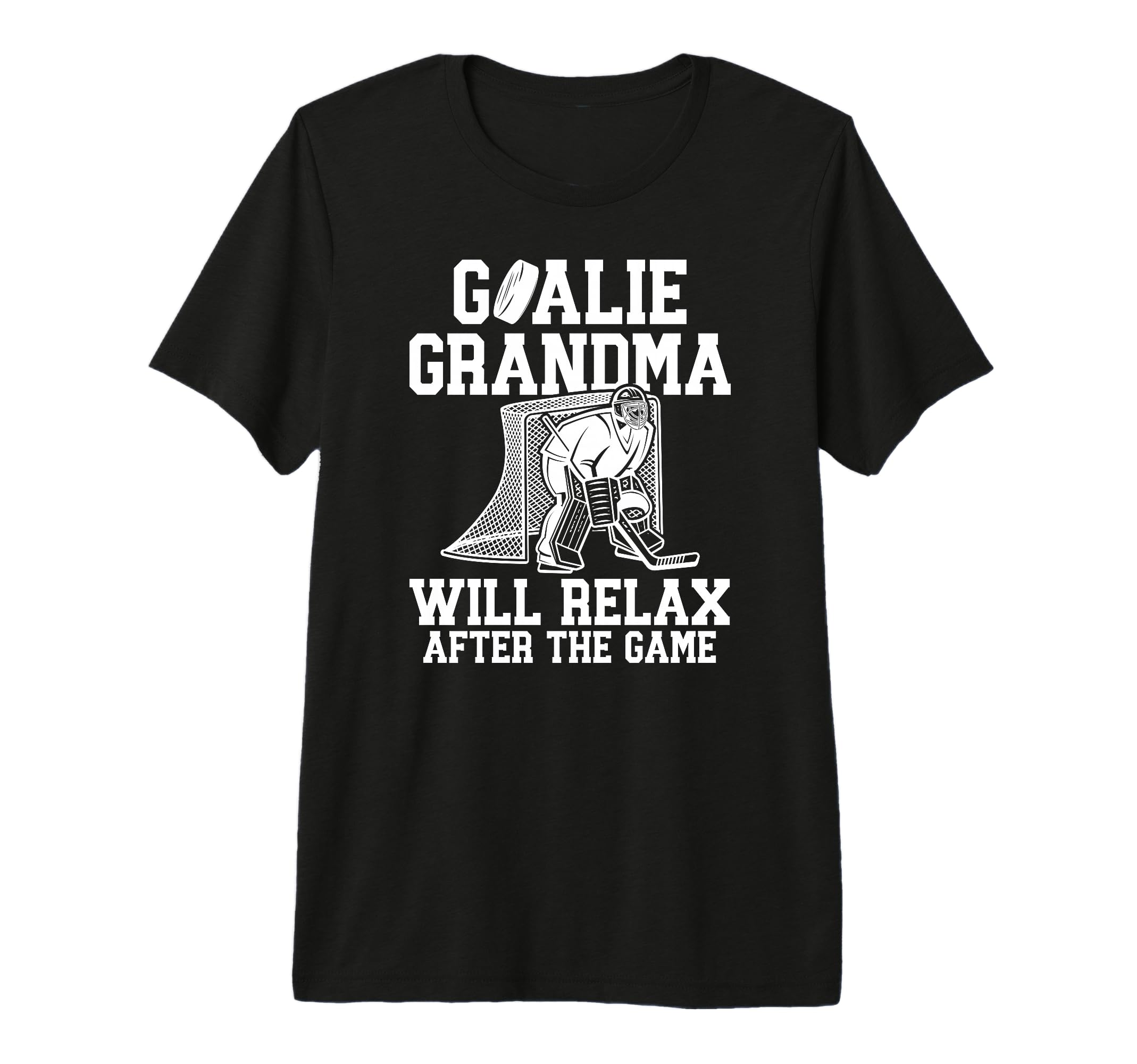 Funny Hockey Goalie Grandma Ice Hockey T-Shirt - Novelty Apparel Unisex - T-Shirt, Sweatshirt, Hoodie