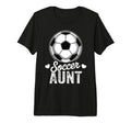 Funny Soccer Aunt Mothers Day Tri Blend T-Shirt - Novelty Apparel Unisex - T-Shirt, Sweatshirt, Hoodie