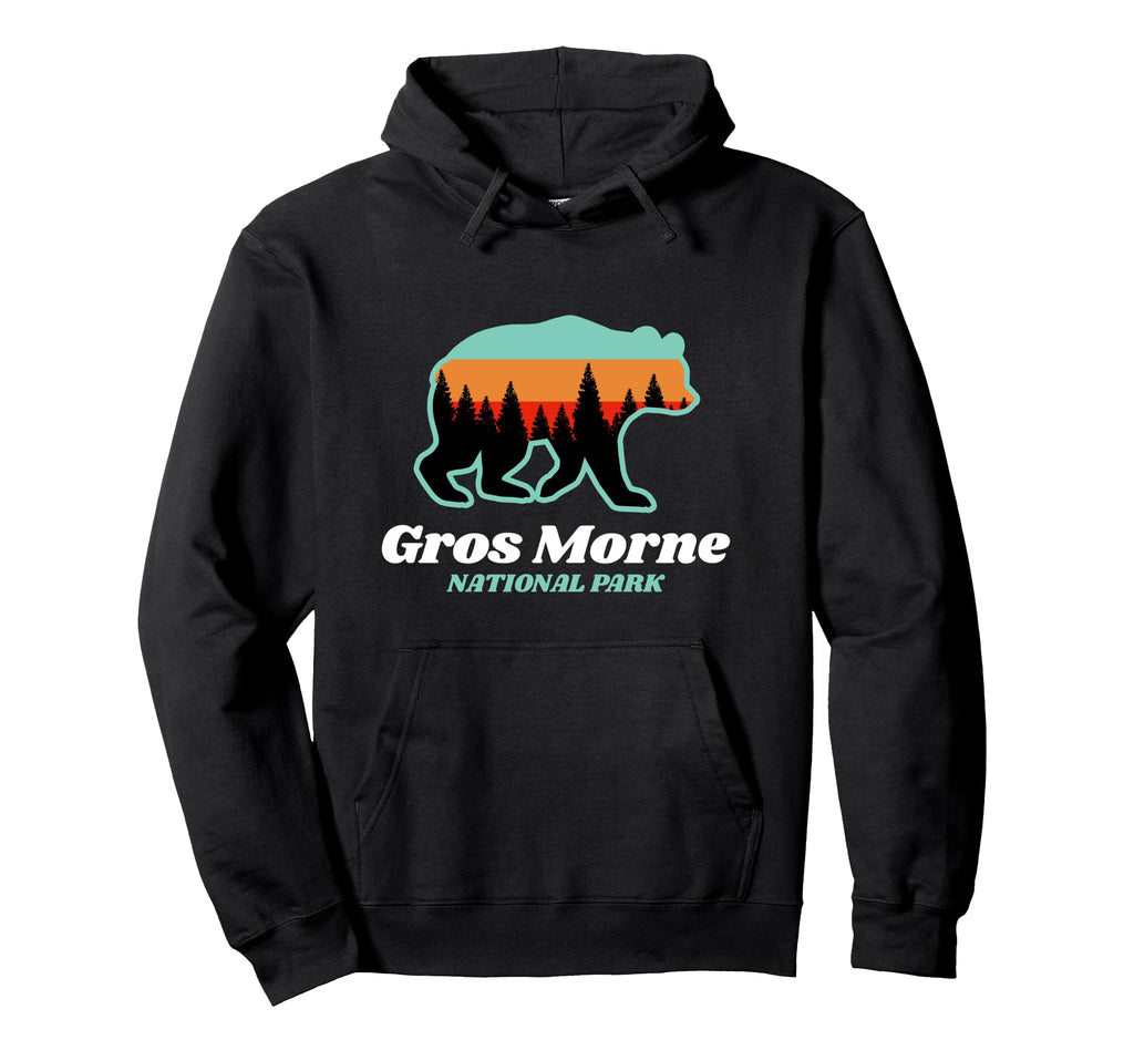 Gros Morne National Park Canada Bear Hoodie - Fun Novelty Design Unisex - T-Shirt, Sweatshirt, Hoodie