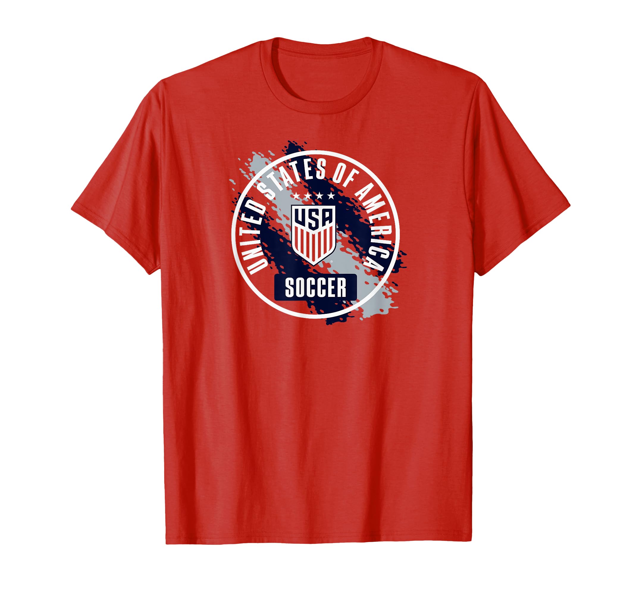 Usa Soccer Paint Red Uswnt T-Shirt - Casual Everyday Wear for Adults - T-Shirt, Sweatshirt, Hoodie