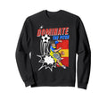 Dominate Pitch Soccer Player Action Sweatshirt - Graphic Print Unisex - T-Shirt, Sweatshirt, Hoodie