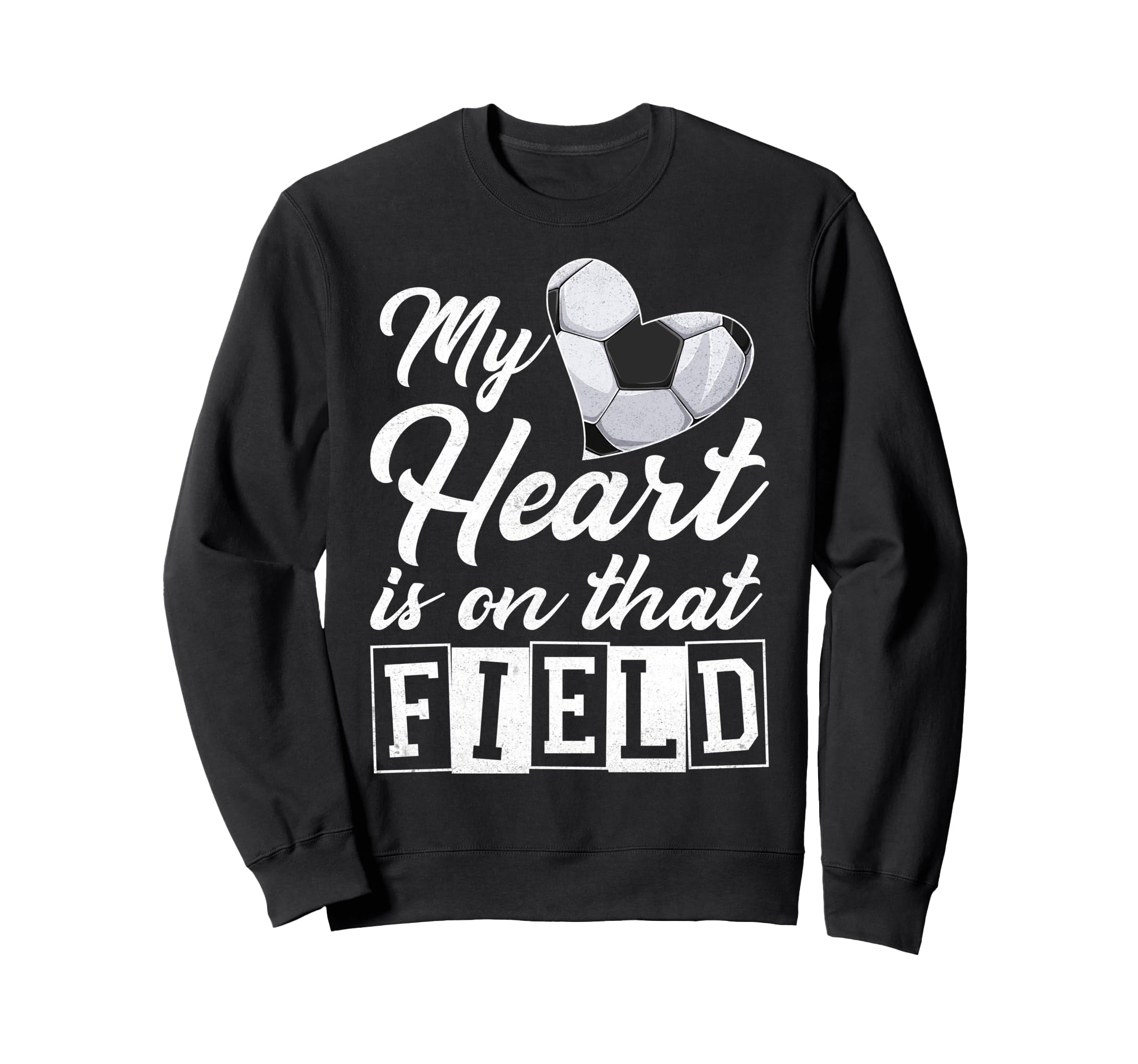 My Heart Is That Field Soccer Sweatshirt - Minimalist Print Men Women - T-Shirt, Sweatshirt, Hoodie