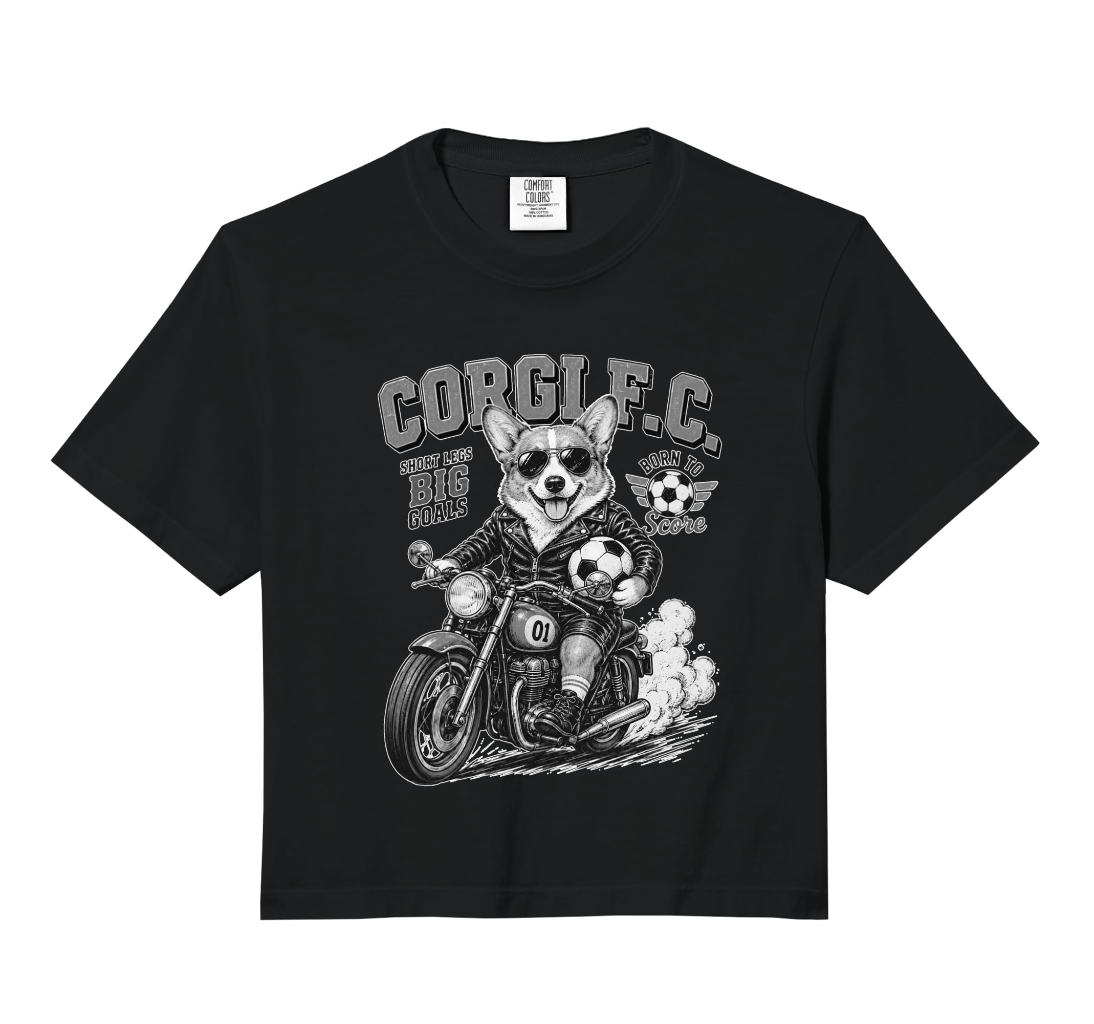Pembroke Welsh Corgi Motorbike Love T-Shirt - Aesthetic Graphic Unisex - T-Shirt, Sweatshirt, Hoodie