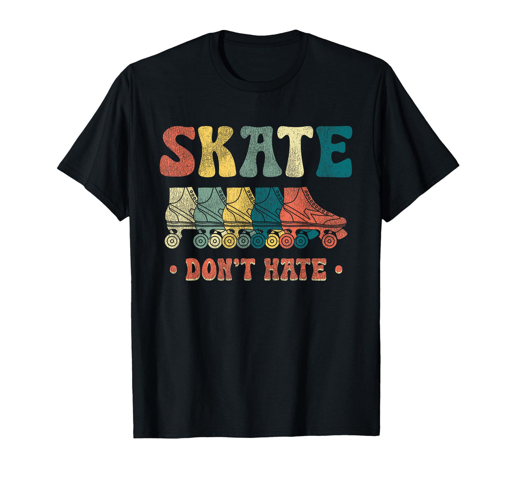 Roller Skating Skate 1970S T-Shirt - Custom Art Print Unisex - T-Shirt, Sweatshirt, Hoodie