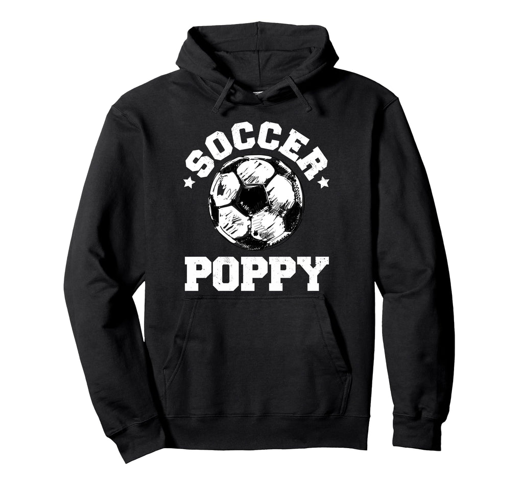Soccer Poppy Soccer Ball Distressed Funny Hoodie - Custom Art Print Unisex - T-Shirt, Sweatshirt, Hoodie
