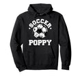 Soccer Poppy Soccer Ball Distressed Funny Hoodie - Custom Art Print Unisex - T-Shirt, Sweatshirt, Hoodie