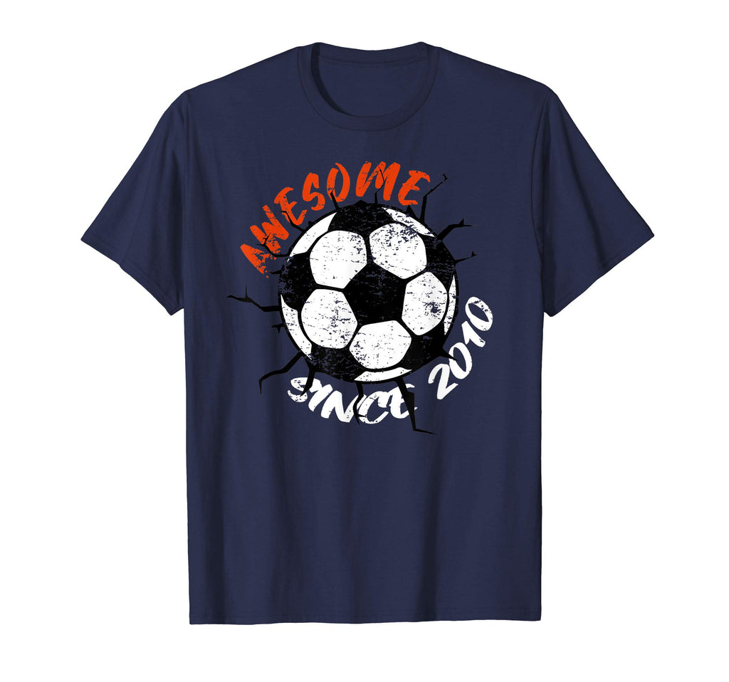 10Th Birthday 10 Years Old Soccer T-Shirt - Minimalist Print Men Women - T-Shirt, Sweatshirt, Hoodie