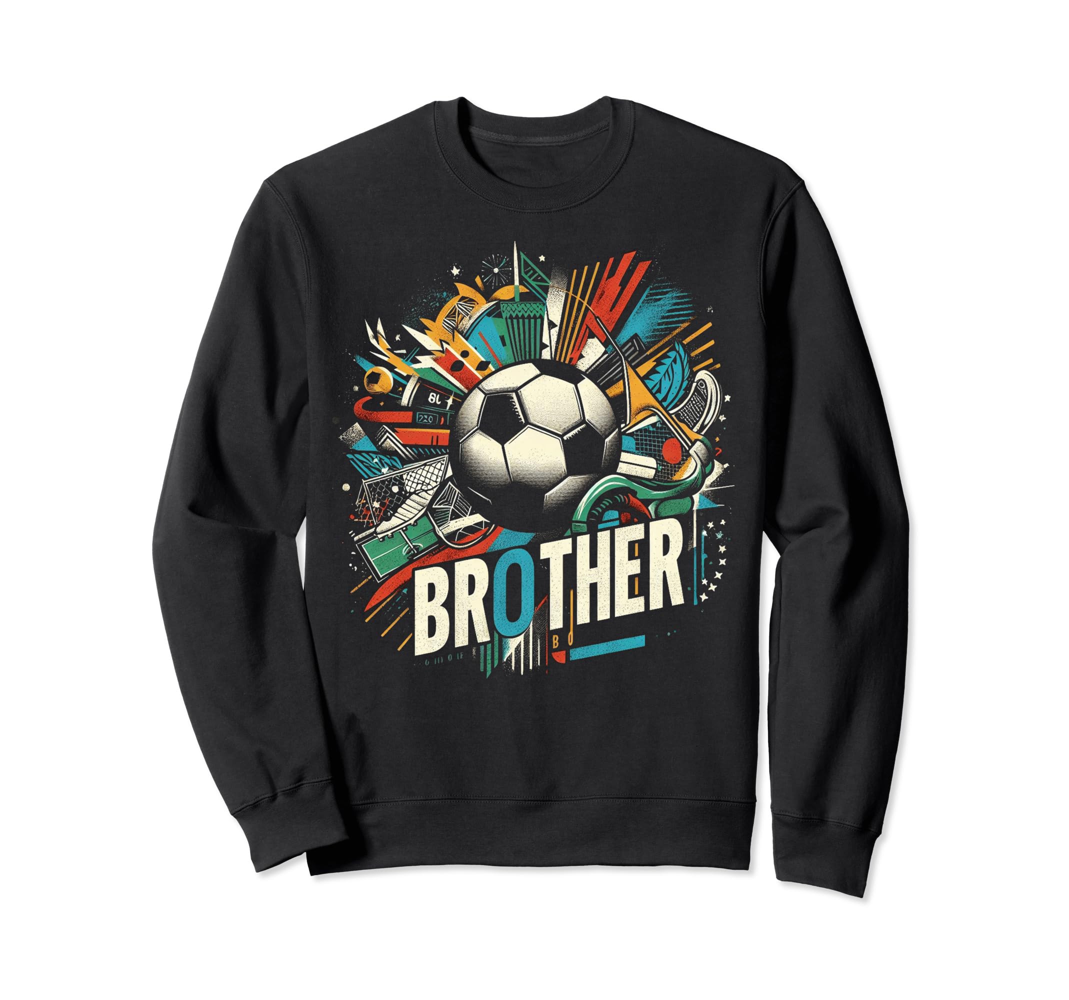 Soccer Brother Family Matching Sweatshirt - Custom Art Print Men Women - T-Shirt, Sweatshirt, Hoodie