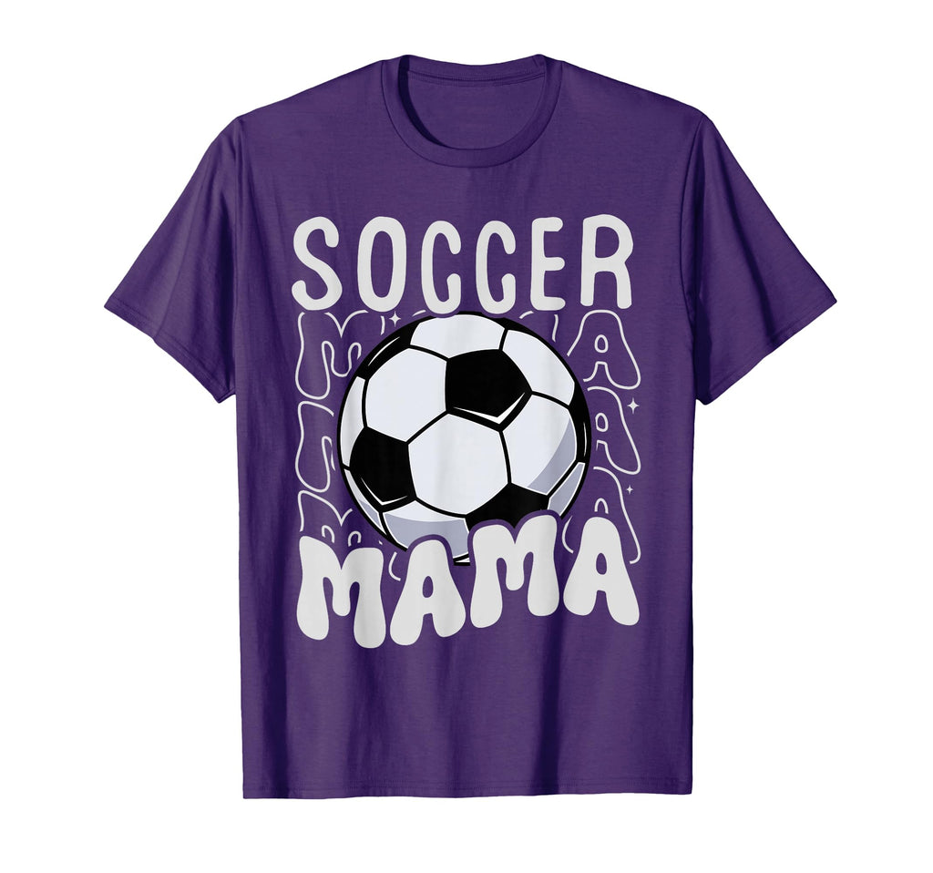 Soccer Mama Groovy Soccer Mom Mothers T-Shirt - Minimalist Print Men Women - T-Shirt, Sweatshirt, Hoodie