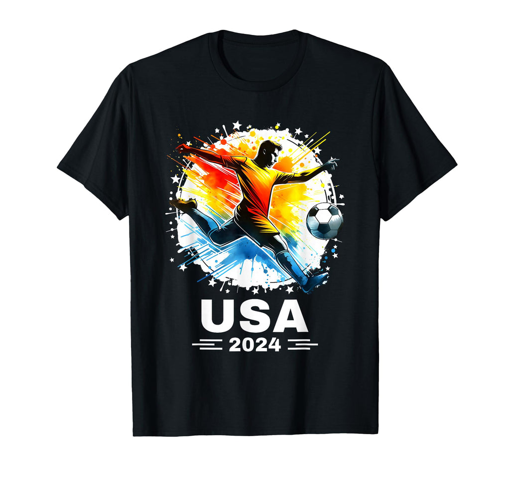 Soccer Player Sports Soccer 2024 T-Shirt - Custom Art Print for Adults - T-Shirt, Sweatshirt, Hoodie