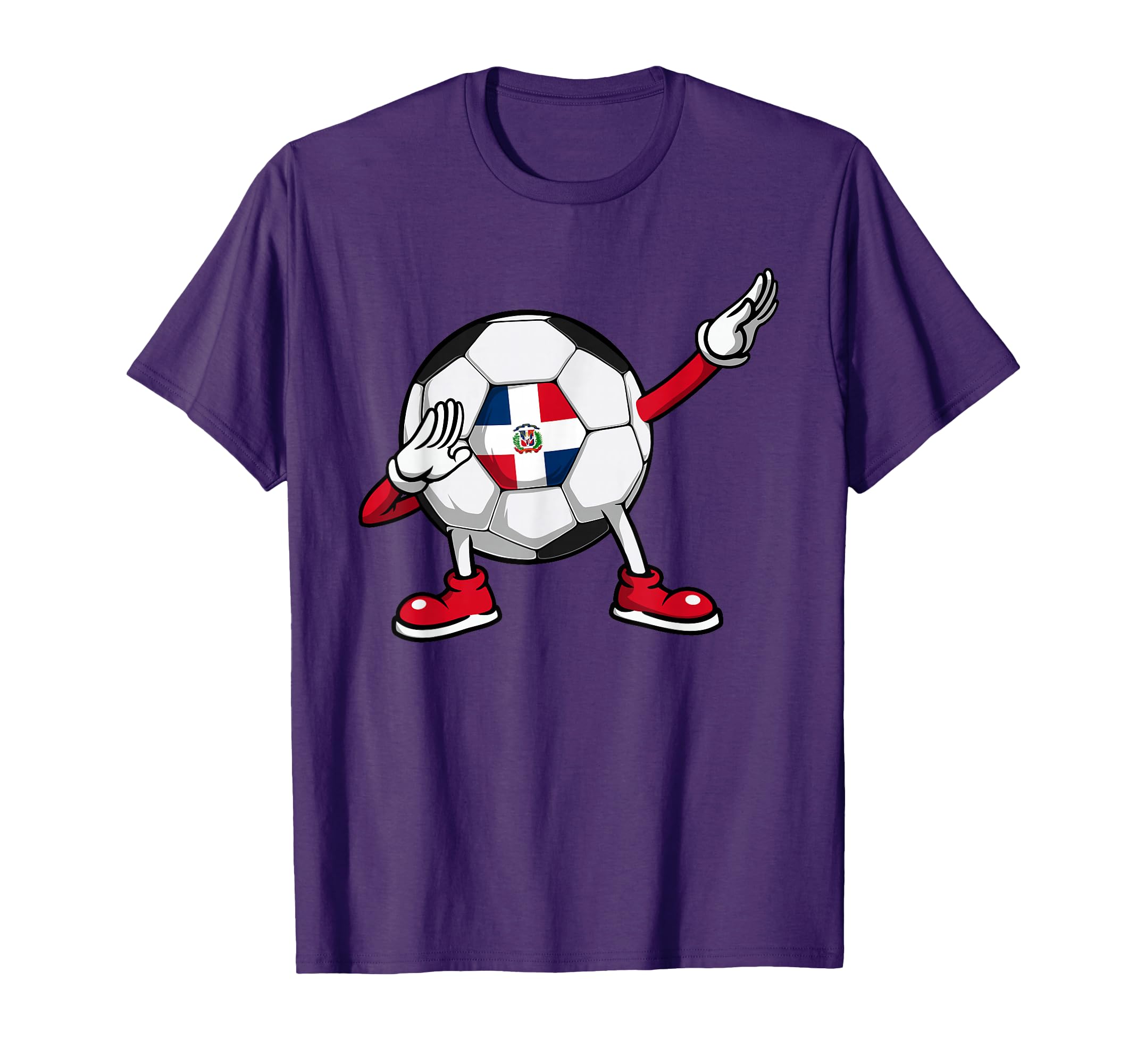 Dabbing Soccer Dominican Republic Jersey T-Shirt - Novelty Apparel Unisex - T-Shirt, Sweatshirt, Hoodie