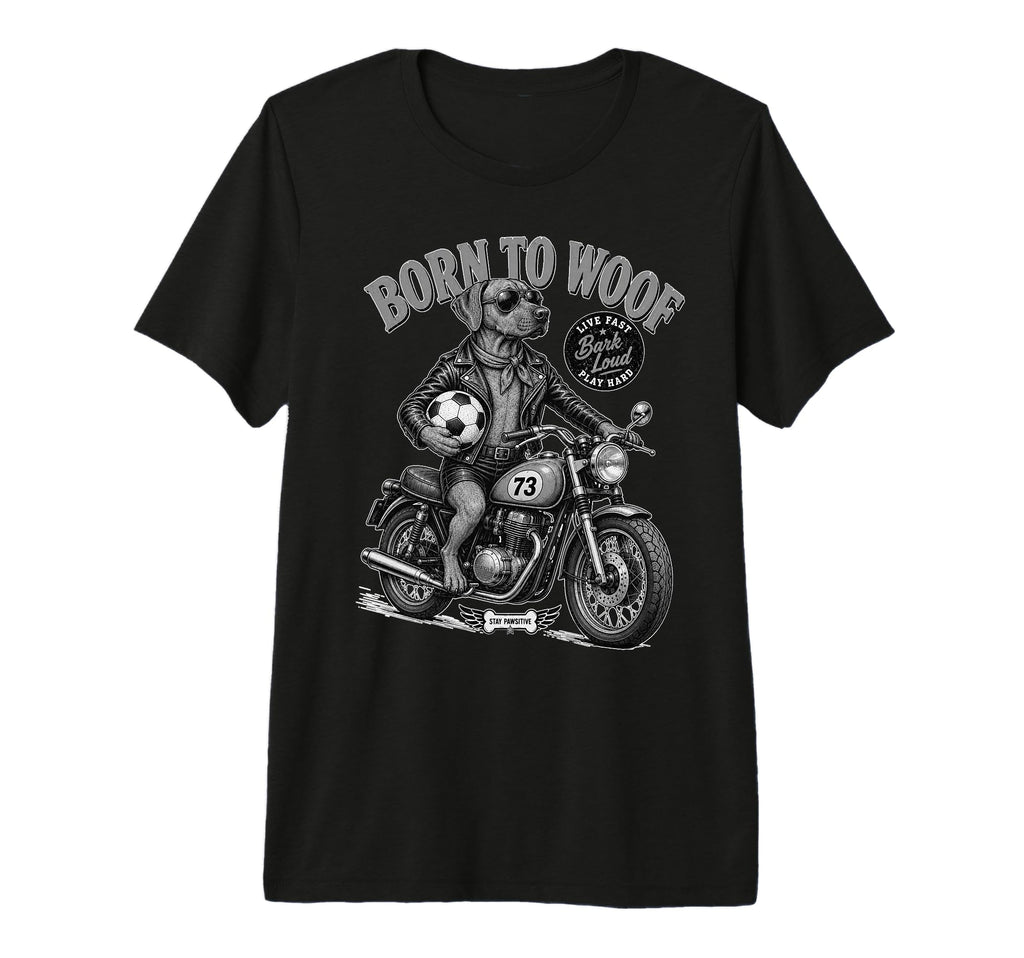 Ridgeback Motorbike Love Footbal T-Shirt - Custom Art Print for Adults - T-Shirt, Sweatshirt, Hoodie