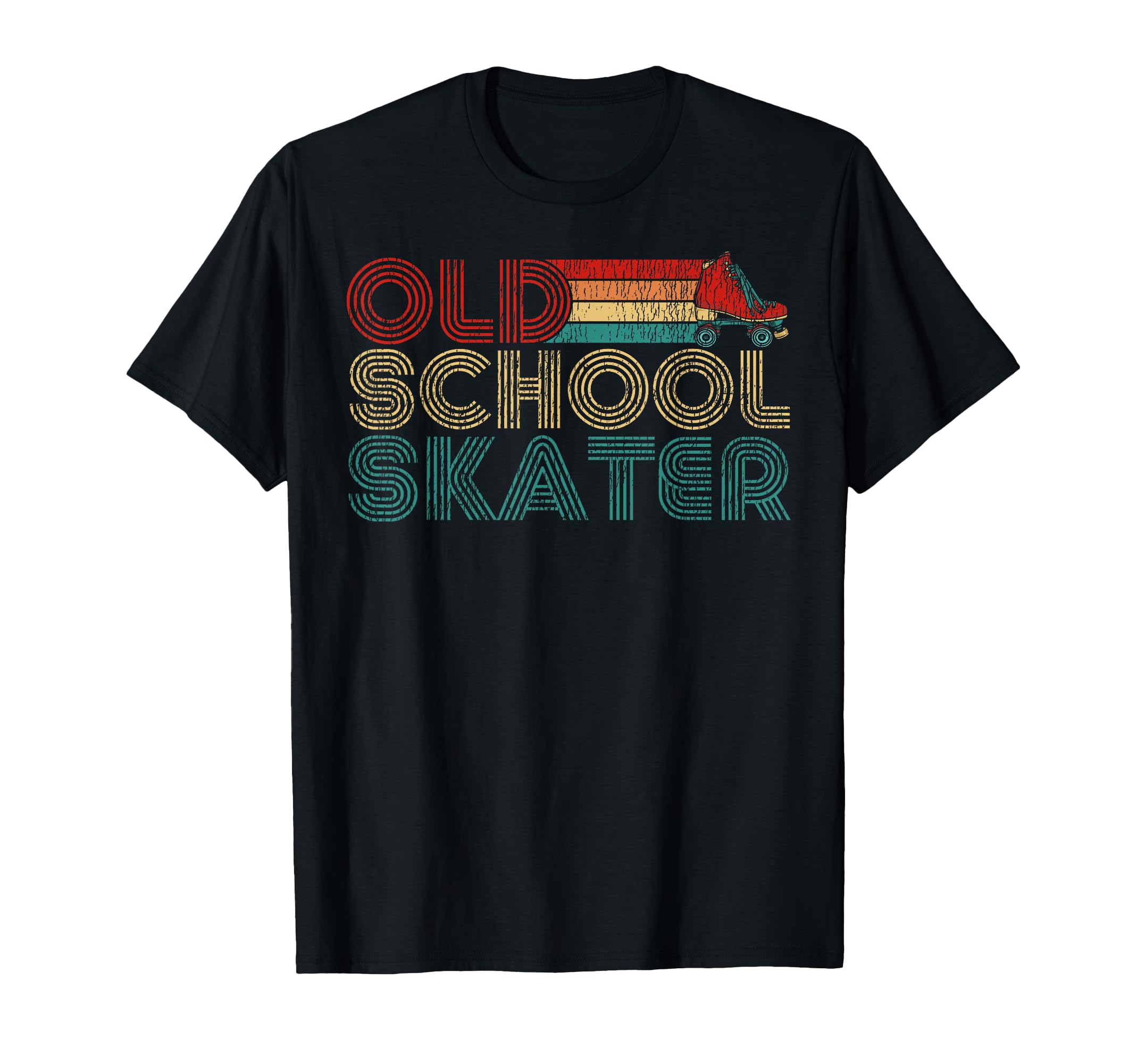 Roller Skating Skate 1970S Old School T-Shirt - Unique Graphic Unisex - T-Shirt, Sweatshirt, Hoodie