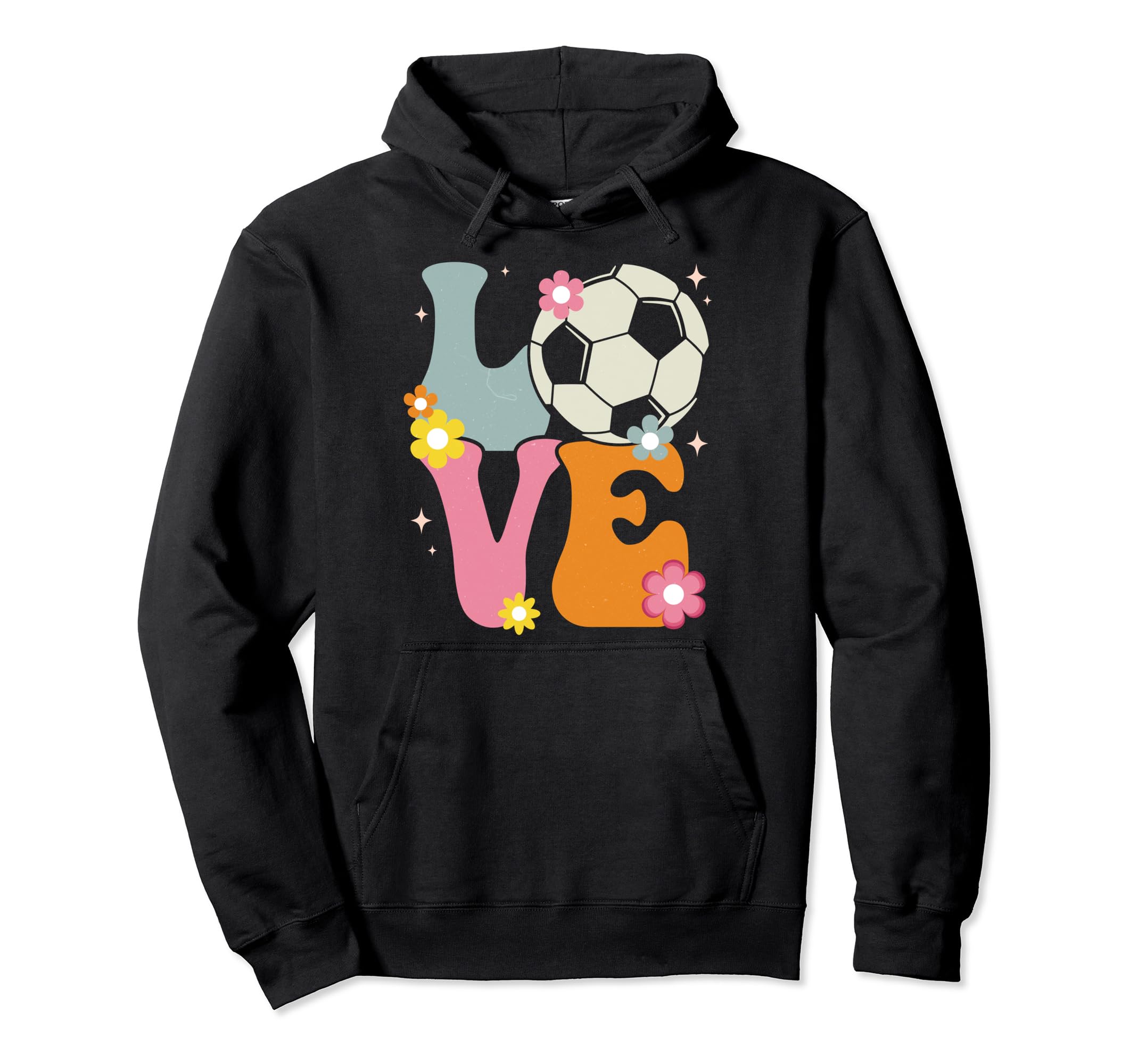 Soccer Love Groovy Soccer Lover Teenage Hoodie - Aesthetic Graphic Unisex - T-Shirt, Sweatshirt, Hoodie