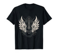 Guitar Wings 80S Rock Roll Music T-Shirt - Custom Art Print Unisex - T-Shirt, Sweatshirt, Hoodie