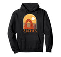 Utah Hiking Camping Arches National Hoodie - Minimalist Print Men Women - T-Shirt, Sweatshirt, Hoodie