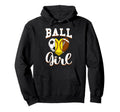 Ball Sports Heart Soccer Softball Hoodie - Novelty Apparel for Adults - T-Shirt, Sweatshirt, Hoodie
