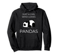 Just One Adores Pandas Kawaii Art Hoodie - Trendy Graphic Men Women - T-Shirt, Sweatshirt, Hoodie