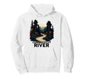 Connecticut River Minimalist River Hoodie - Custom Art Print for Adults - T-Shirt, Sweatshirt, Hoodie