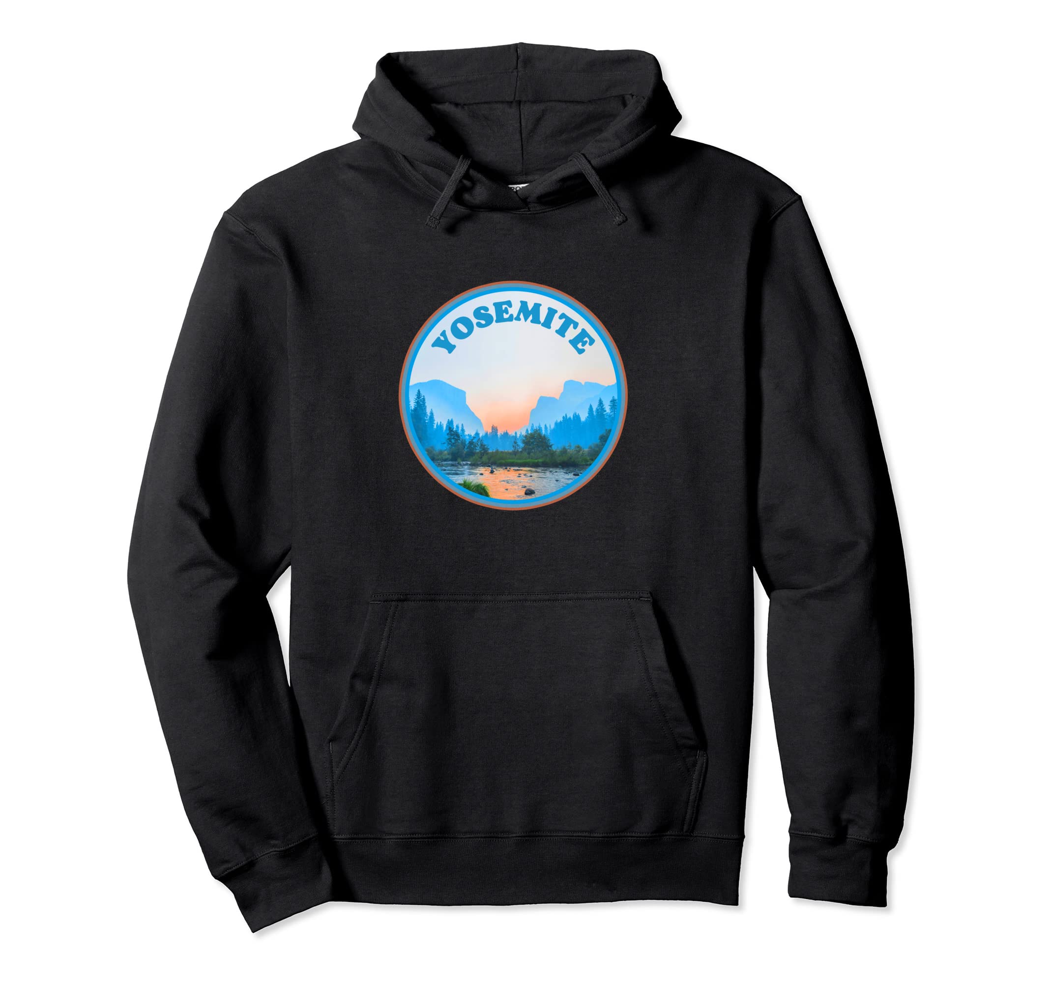 Yosemite Valley National Park Photo Hoodie - Novelty Apparel for Adults - T-Shirt, Sweatshirt, Hoodie