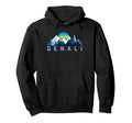 Denali National Park Hoodie - Minimalist Print Men Women - T-Shirt, Sweatshirt, Hoodie