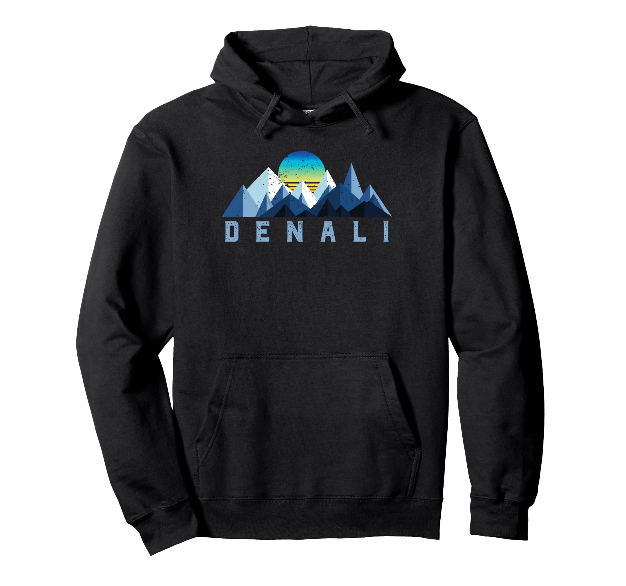Denali National Park Hoodie - Minimalist Print Men Women - T-Shirt, Sweatshirt, Hoodie