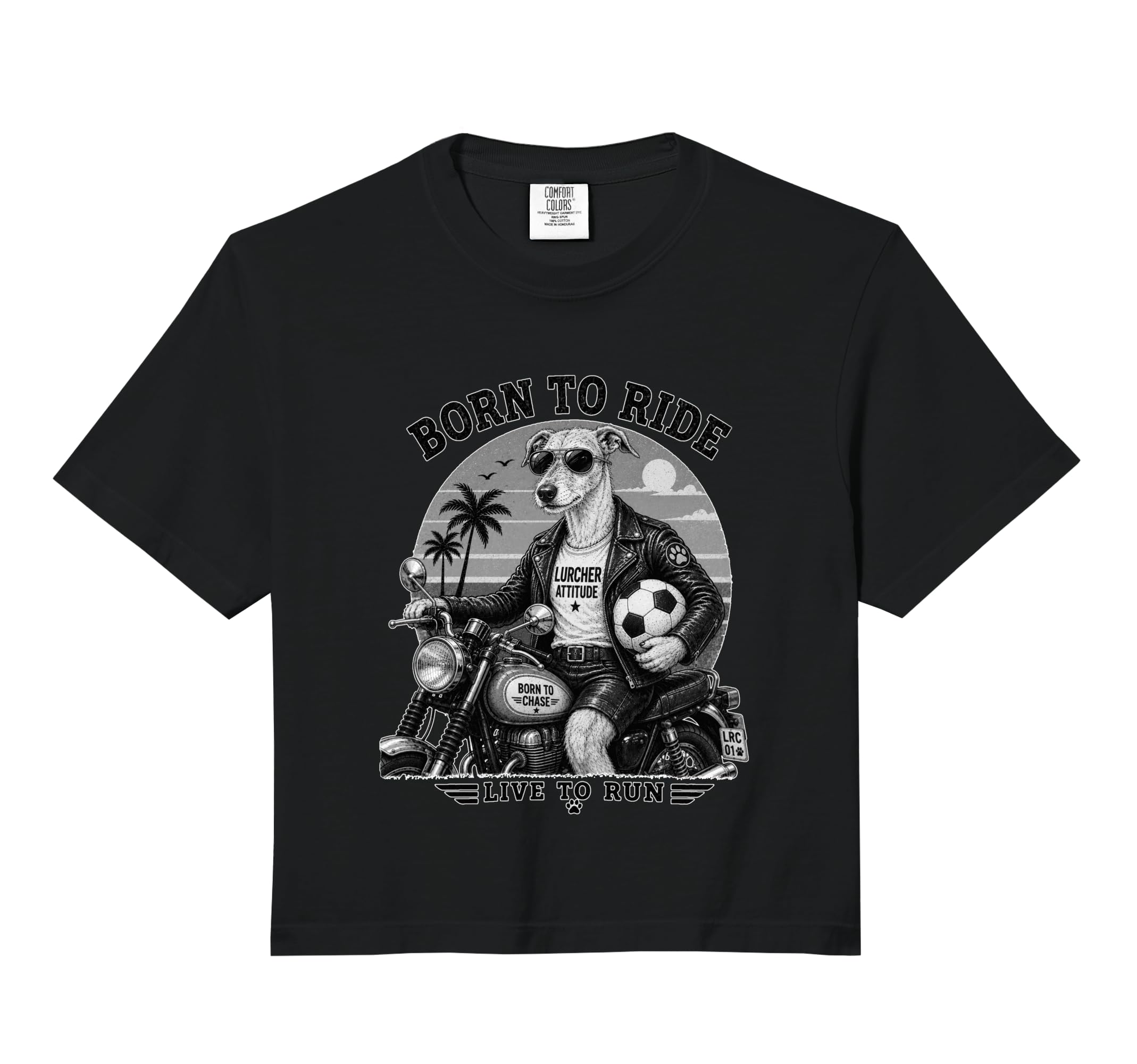 Lurcher Motorbike Love Footbal T-Shirt - Casual Everyday Wear for Adults - T-Shirt, Sweatshirt, Hoodie