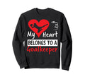 Valentines Day My Heart Belongs To Sweatshirt - Novelty Apparel Unisex - T-Shirt, Sweatshirt, Hoodie