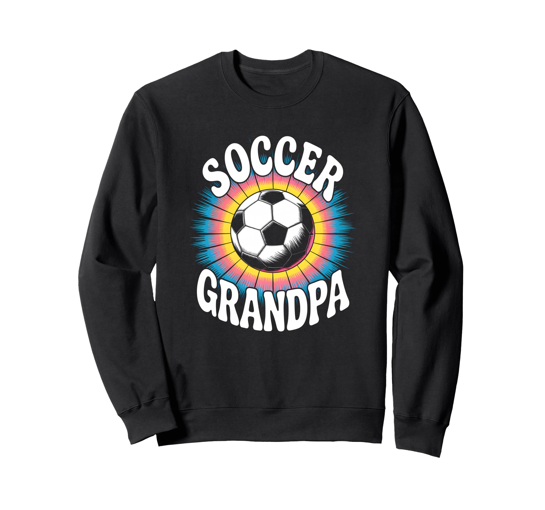 Soccer Grandpa Tie Dye Sweatshirt - Novelty Apparel Unisex - T-Shirt, Sweatshirt, Hoodie