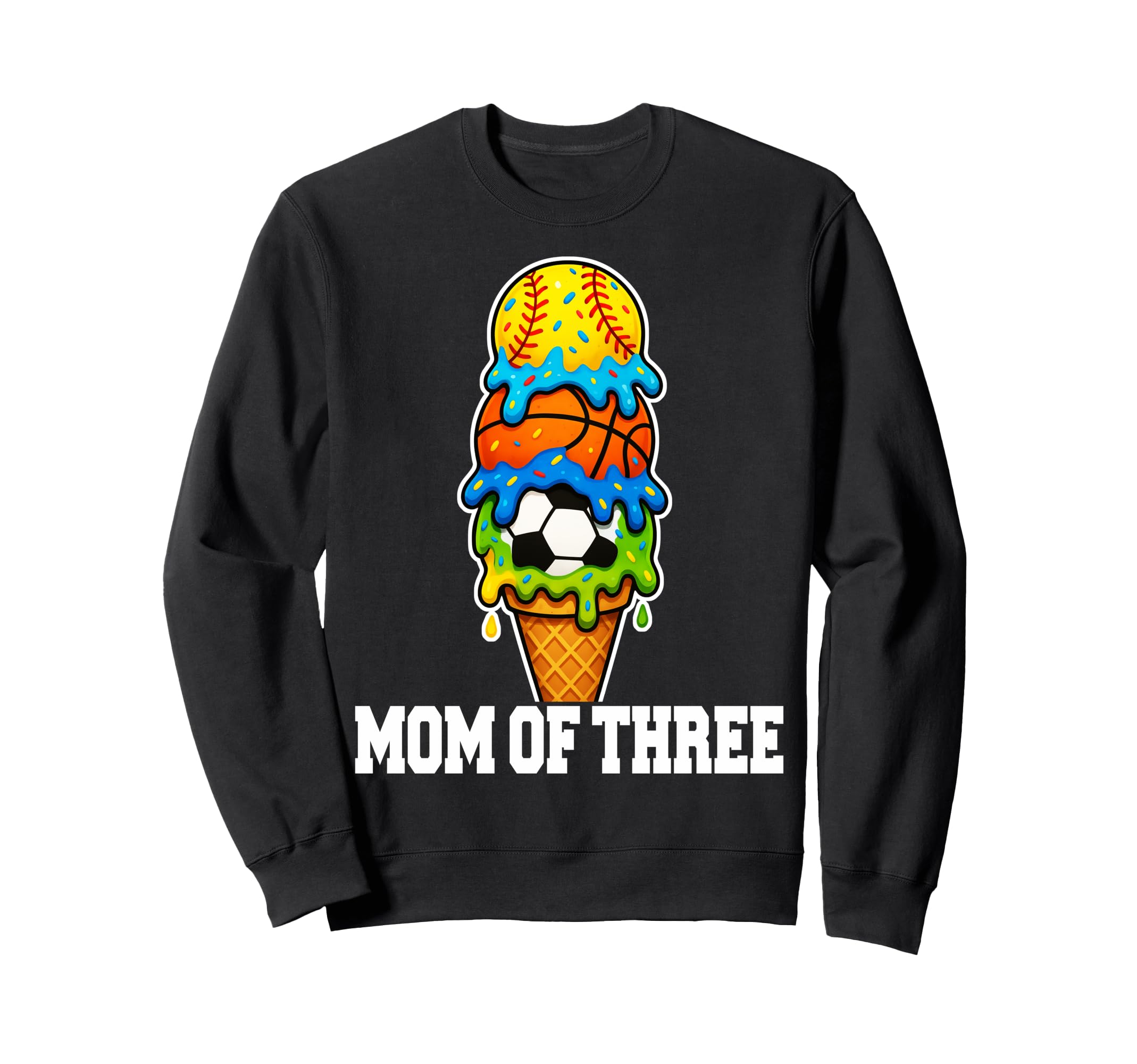 Softball Soccer Basketball Mom Ice Sweatshirt - Trendy Graphic Men Women - T-Shirt, Sweatshirt, Hoodie
