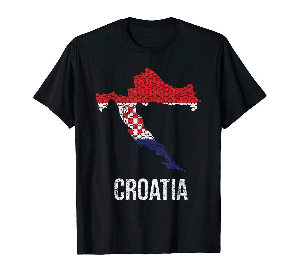 Croatia Croatian Flag Map Croat T-Shirt - Casual Everyday Wear for Adults - T-Shirt, Sweatshirt, Hoodie