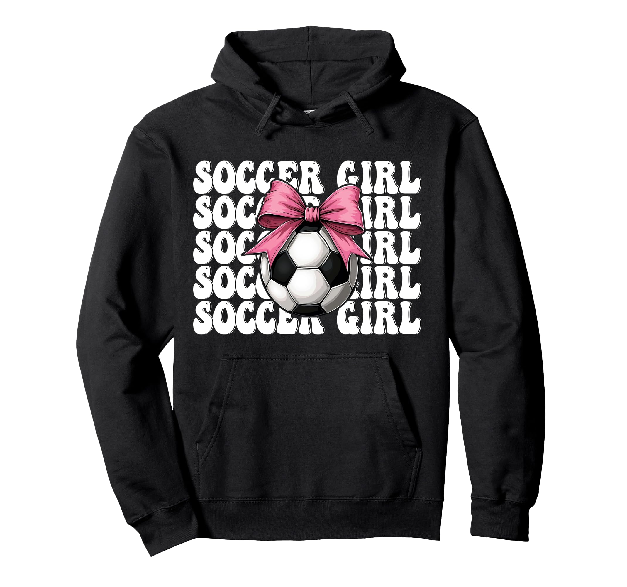 Soccer Soccer Mom Coquette Hoodie - Novelty Apparel for Adults - T-Shirt, Sweatshirt, Hoodie