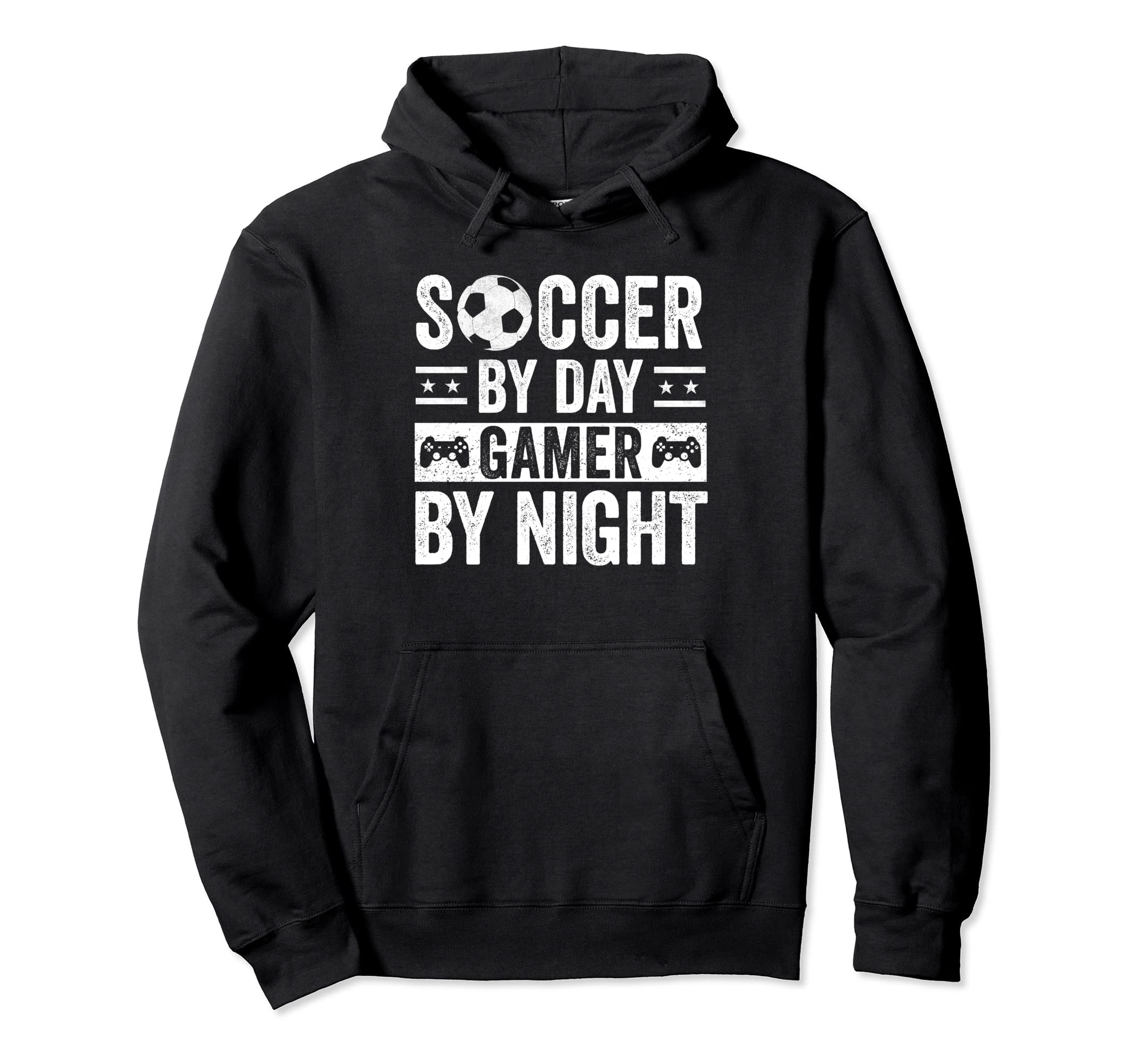 Soccer Day Gamer Night Funny Gaming Hoodie - Unique Graphic for Adults - T-Shirt, Sweatshirt, Hoodie