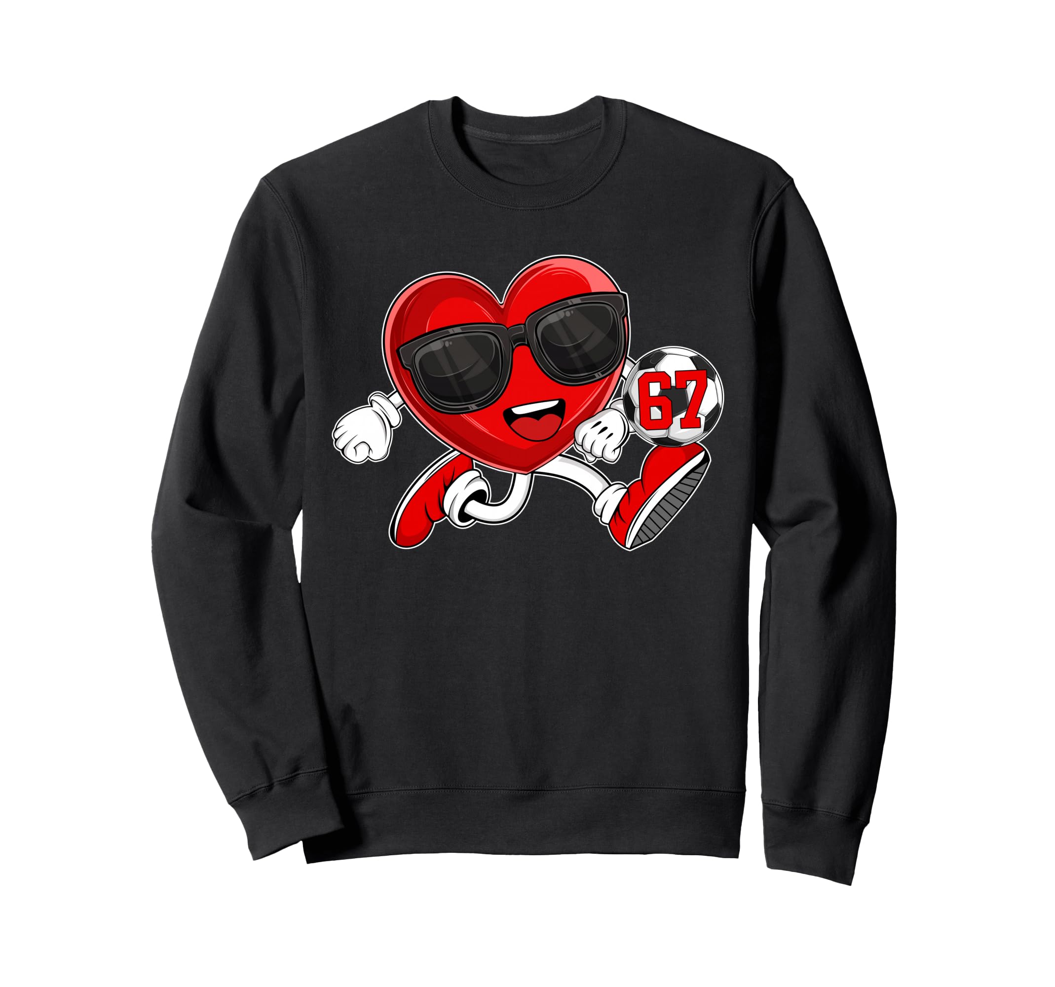 Valentines Day Six Seven Soccer 6 Sweatshirt - Aesthetic Graphic Men Women - T-Shirt, Sweatshirt, Hoodie