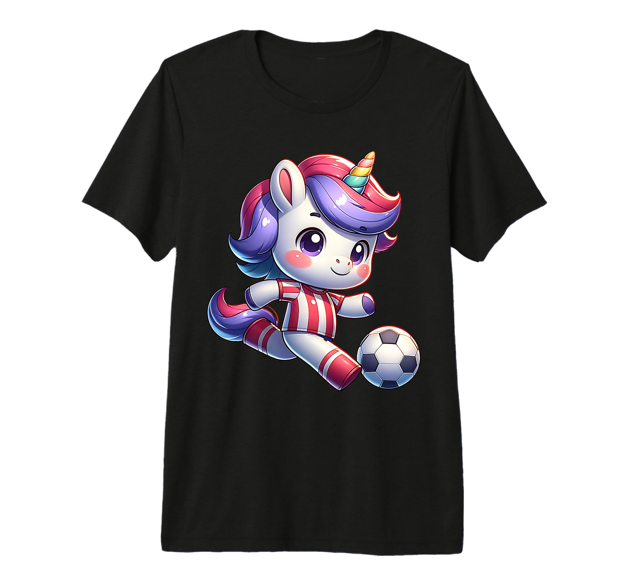 Footballer Unicorn Fans Soccer Team T-Shirt - Unique Graphic Men Women - T-Shirt, Sweatshirt, Hoodie
