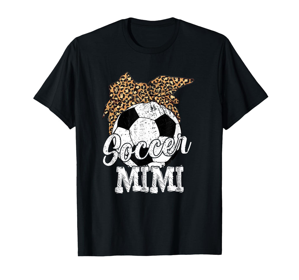 Soccer Mimi Leopard Funny Mothers Day T-Shirt - Minimalist Print Men Women - T-Shirt, Sweatshirt, Hoodie