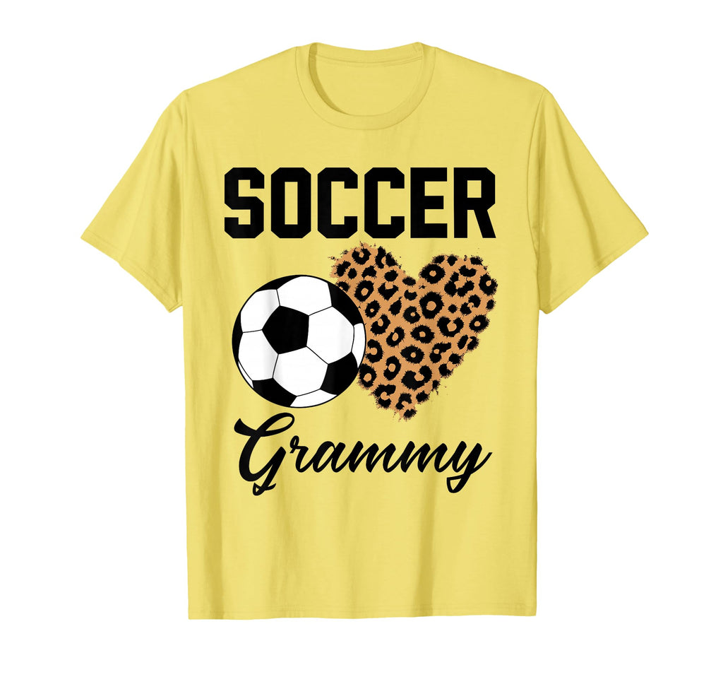 Soccer Grammy Leopard Heart Grammy T-Shirt - Unique Graphic Unisex - T-Shirt, Sweatshirt, Hoodie